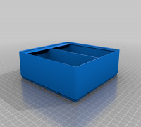 Gridfinity 4x4x7 2 chamber 3D model