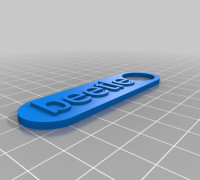 beetle keychain 3D model