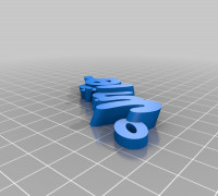 Juni Name Keyring / Keyfob 3D model