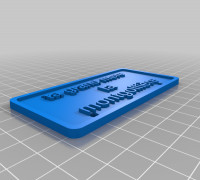 grand Licence Plate 3D model