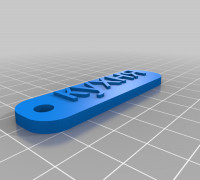 My Customized Simple Keychain 3D model