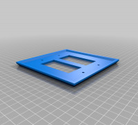2 Gang Wall Plate 3D model