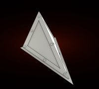 Decorative pyramid helmet 3D model