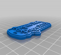 porte clé Papa 3D model