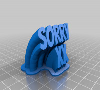 sorry 3D model