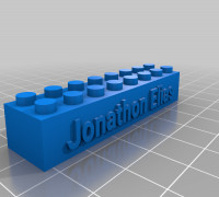 My Customized LEGO compatible Text Bricks 3D model