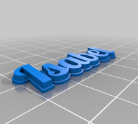 isabel text 3D model