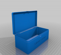 My Customized hinged box 3D model