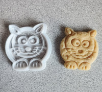 Cat pastry cutter 3D model
