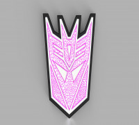 Decepticon wall lamp 3D model
