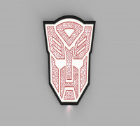 Autobot wall lamp 3D model