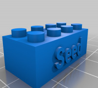 My Customized LEGO compatible Text Bricks 3D model