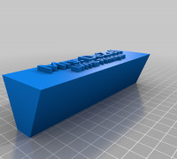 My Customized Nameplate 3D model