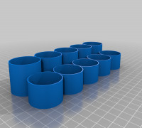 My Customized parametric paint bottle holder 3D model