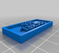 My Customized Custom Stamp with Exchangeable Text 3D model