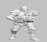 Wolf Pack Heavy Weapons Unit 3D model