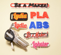 Customizable Multiline Tag or Keychain 3D model
