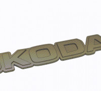 Skoda Keychain 3D model