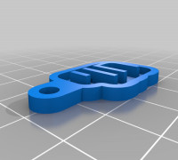 chavy Key Chain with your personal name 3D model