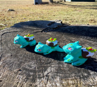 Christmas Pudding Bulbasaur 3D model