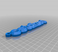 ostalized key  chain 3D model