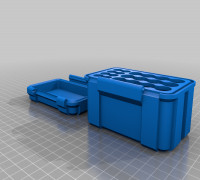 battery box 12 AA + 8 AAA 3D model