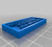My Customized Custom Stamp with Exchangeable Text 3D model