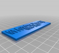 My Customized Plaque 3D model
