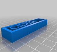 CIDER - Boxed Word Plate  3D model
