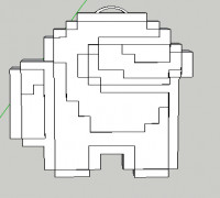 Amoung Us Keychain 3D model