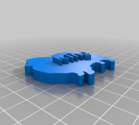 My Customized KeyChain King 3D model