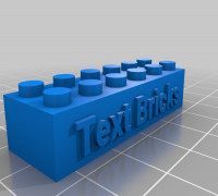 My Customized LEGO compatible Text Bricks 3D model