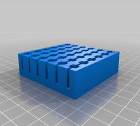 6x6 Hex Bit Holder 3D model