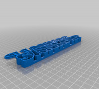 My Customized text box with lid 3D model