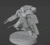 Angry Marine Chaptermaster 3D model