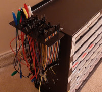 Jumper Wire Holder - Flat Mount 3D model