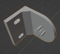 Roller blind holder 3D model