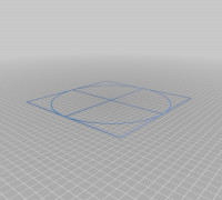 My Customized Bed Center Calibration Tutorial (using parametric crosshairs with square) 3D model