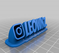 LEOWNZ (text) 3D model