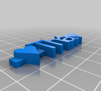 My Customized Keyring Name 3D model