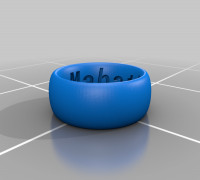 My Customized Engraved Rings 3D model