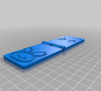 Rabbit thin Embossing Stamp 3D model