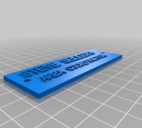 My Customized custom plaque nameplate customizer 3D model