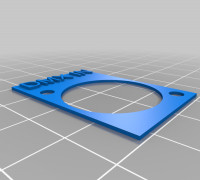 Sub  DMX XLR chassis mount plate 3D model