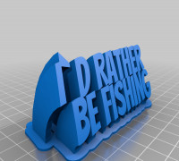 Rather Be fishin 3D model