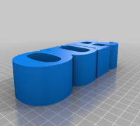 My Customized Variable WORD Sculpture 3D model