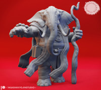 Loxodon Druid - Tabletop Miniature 3D model