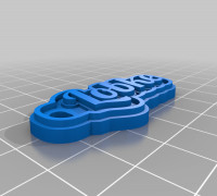 Lobke Keychain 3D model