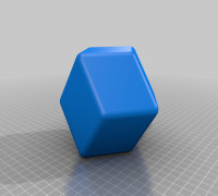 12 sided dice_emty sides 3D model