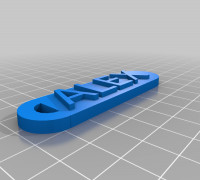 My Customized Parametric name tagALEX 3D model